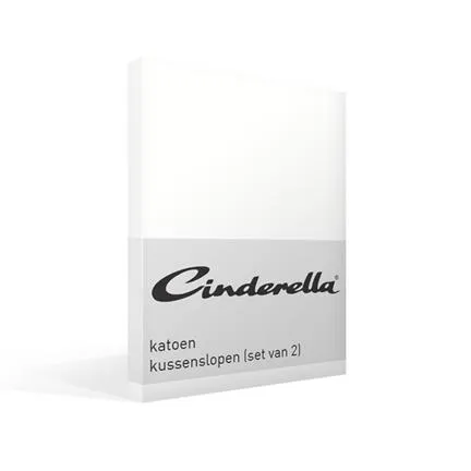 cinderella percal katoen kussensloop set