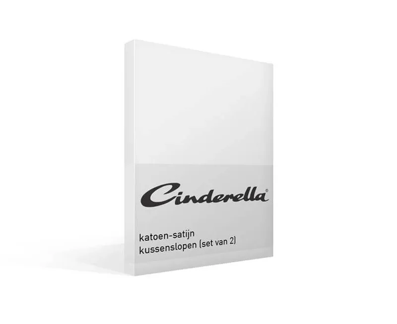 cinderella katoen satijn kussensloop set