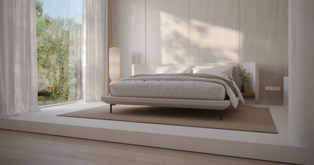 van cadsand boxspring slim met hoofdbord edge